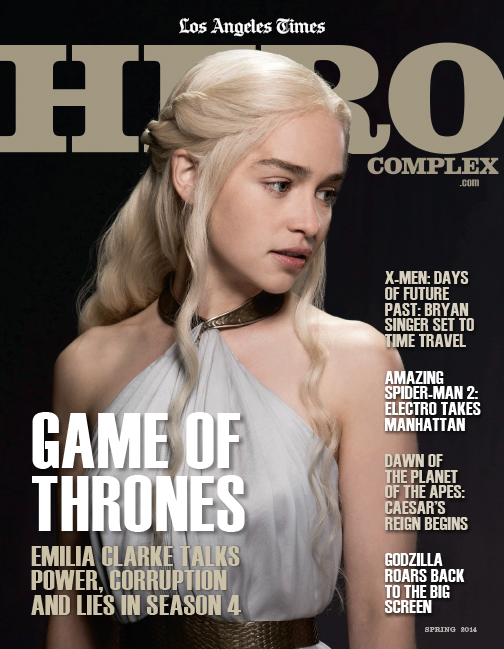 Emilia Clarke E Capa Da Revista Hero Complex Gelo Fogo